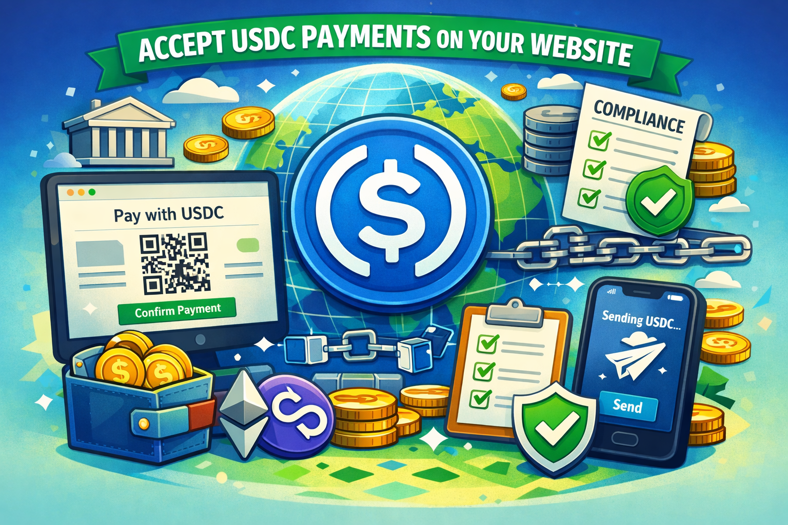 How to Accept USDC Payments on Your Website
