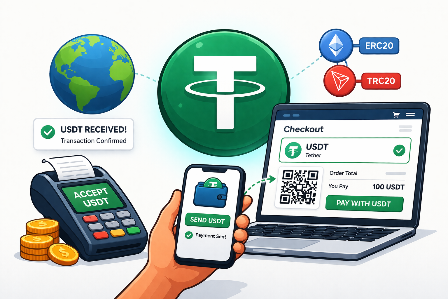 How to Accept USDT Payments on Your Website
