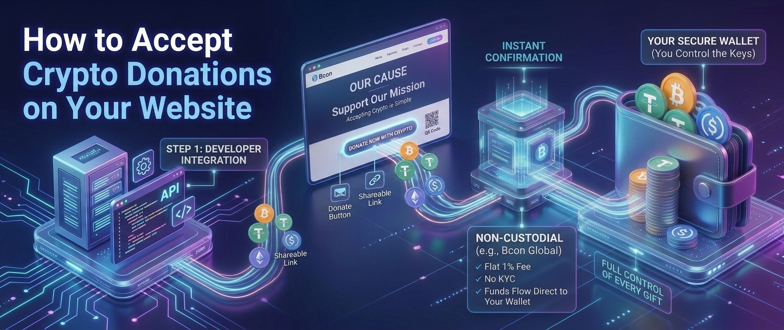How to Accept Crypto Donations on Your Website