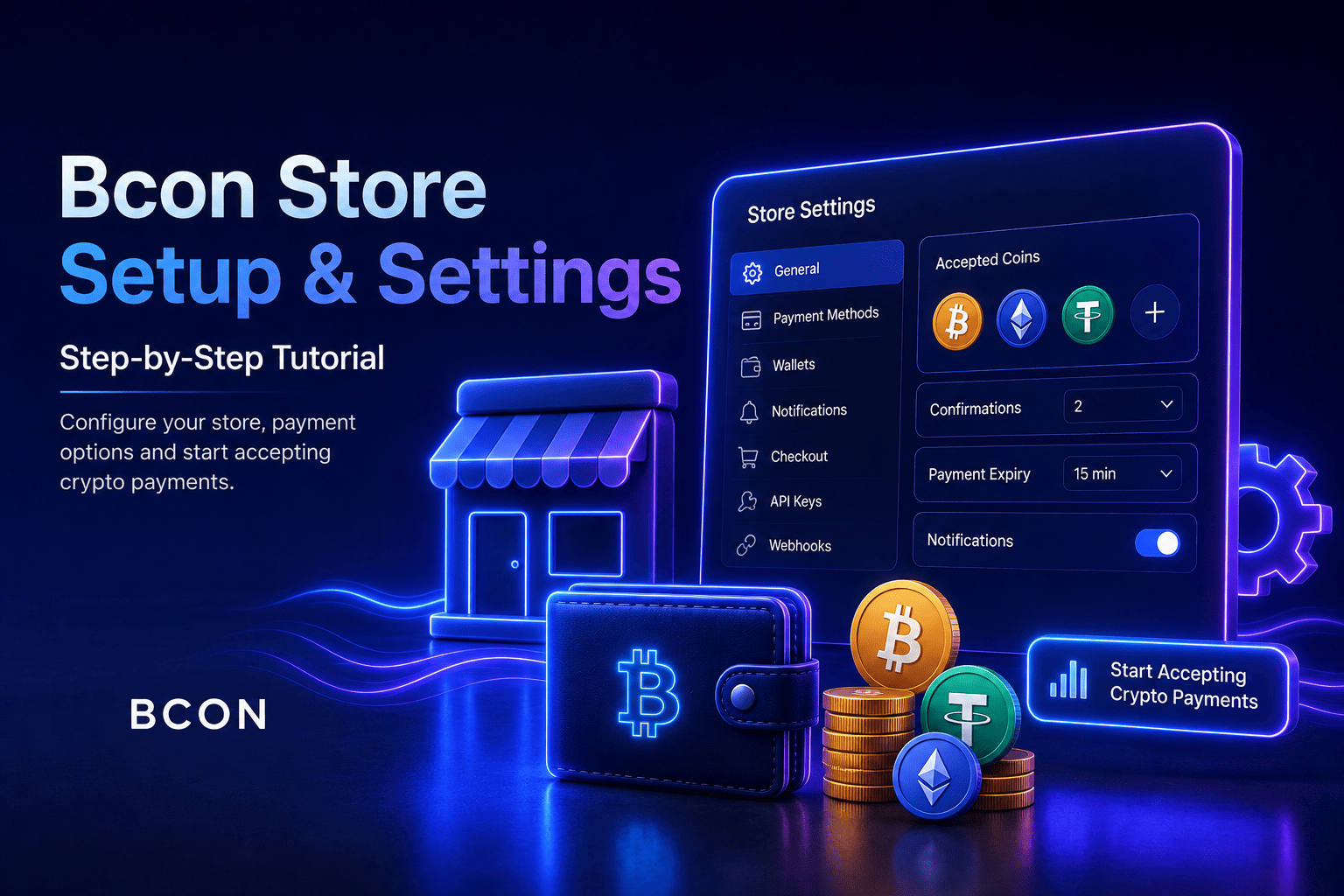 Bcon: Store setup & settings tutorial