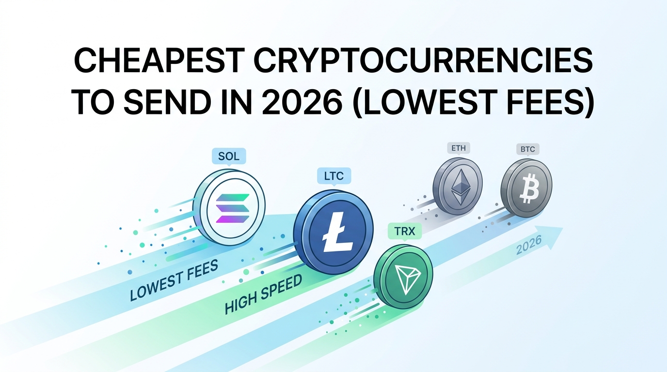 Cheapest Cryptocurrencies to Send in 2026 (Lowest Fees)